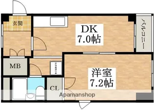 グリーンハイツ佐野【3階】の間取り