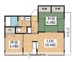 バリュージュ・ミヤビ【2階】の間取り