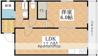スリーフレンド河合【4階】の間取り