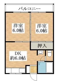 第二塩野マンション【2階】の間取り