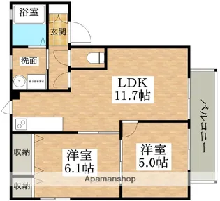エスポワール【2階】の間取り