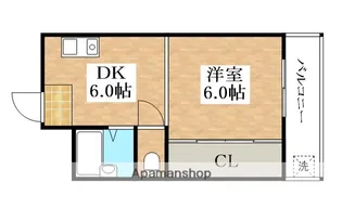 シャルム北天美【2階】の間取り