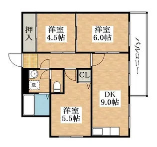 3LDKの間取り画像