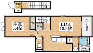 ジャルディーノ【2階】の間取り