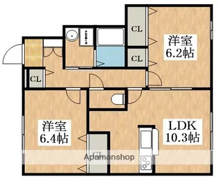 エスペランサ【1階】の間取り