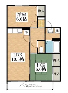 プランドール花田【2階】の間取り
