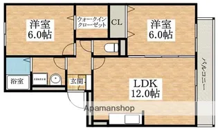 フラワーメゾンB棟【1階】の間取り