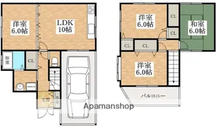 大阪府松原市高見の里2丁目【一戸建】の間取り