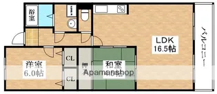 レジデンス佃【4階】の間取り