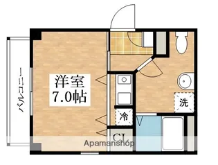 エヌエム ディセット【2階】の間取り