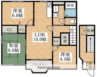 シュクセ・ベージョB棟【2階】の間取り