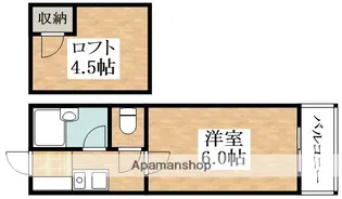 カーサ東住吉5【5階】の間取り