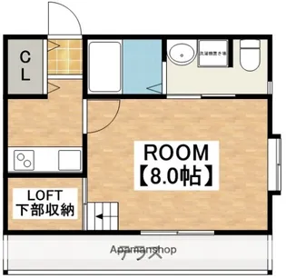 ボルドーコート【1階】の間取り