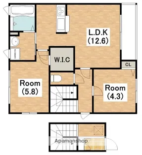 シャルマンメゾン【2階】の間取り