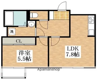 レオネクストファイブストリート【2階】の間取り