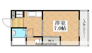 コーポアテネ【3階】の間取り