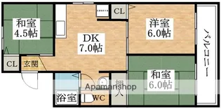 セジュールナカノ【1階】の間取り