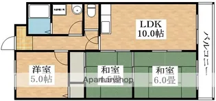 パラストオカザワ【2階】の間取り