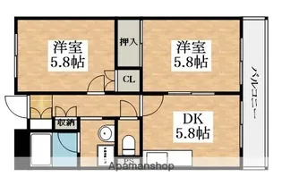 リバーサイドエクセル【2階】の間取り