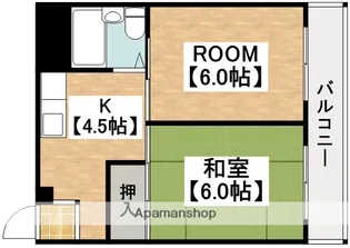 ウインライフ松原Ⅱ【1階】の間取り