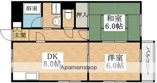 パールハイツ【1階】の間取り
