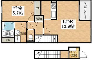 フィオレ【2階】の間取り
