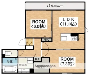 リヴェールメゾン【2階】の間取り