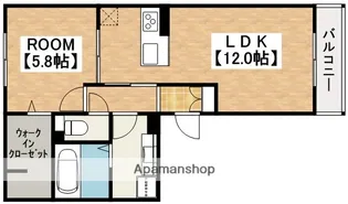 ベルヴィル【2階】の間取り