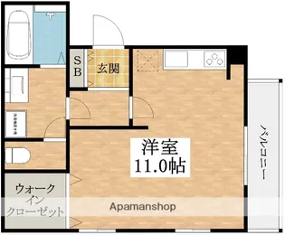 バラドミール【2階】の間取り