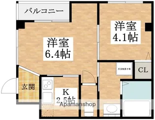エヌエムトラントキャトフ【3階】の間取り