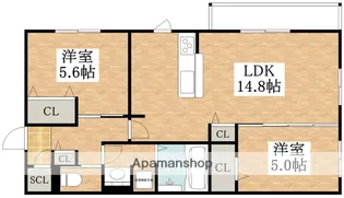 ラ・マーサ【1階】の間取り