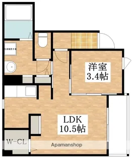 メイプル【1階】の間取り