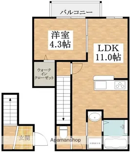 モモワンハウス【2階】の間取り