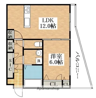 シャーメゾンアルル【1階】の間取り