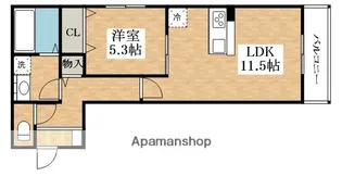 レオガーデン【1階】の間取り