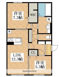 レオガーデン【3階】の間取り