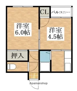 サンシャイン東住吉D棟【2階】の間取り