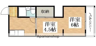 パインリーフ松原【1階】の間取り