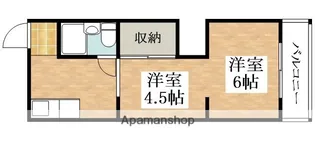 パインリーフ松原【2階】の間取り