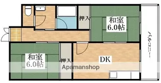 ハッピーコーポレート【4階】の間取り