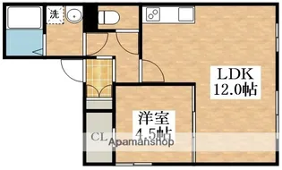 メイト平野【2階】の間取り