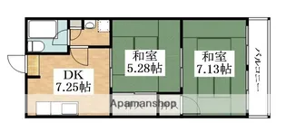 松原ロイヤルハイツ【2階】の間取り