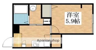 ジーイー・アン【1階】の間取り