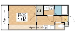 エステイトE長吉川辺【1階】の間取り