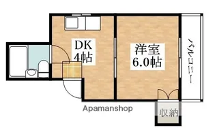 エクセルハイツ中野【4階】の間取り