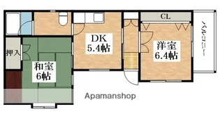 グリーンハイツ鷹合【1階】の間取り