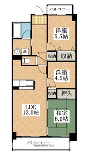 カーサファミーユ【3階】の間取り