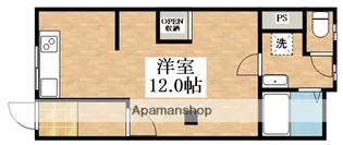 メビウス東住吉ハイツ【2階】の間取り