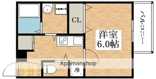 レジュール針中野【2階】の間取り