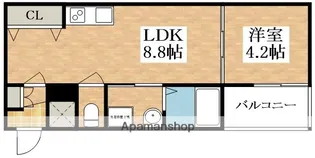 F ASECIA STIB【2階】の間取り